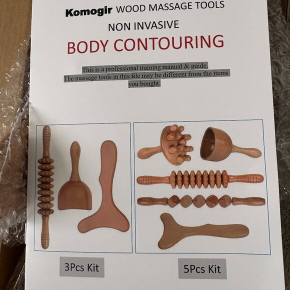 Komogir Other - Komogir Wood Therapy Body Contouring Massage Tool Set NEW